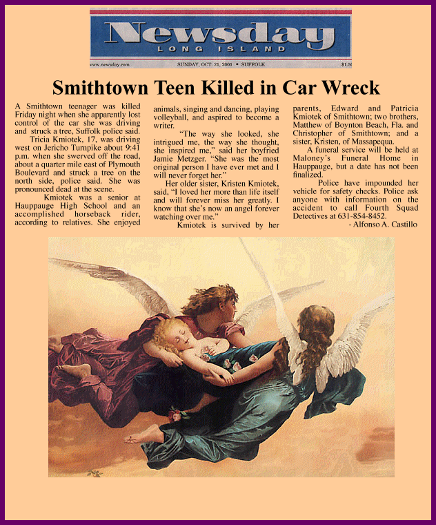 Original newspaper clipping image from the memorial site